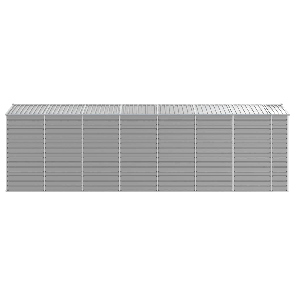 Gartenhaus Hellgrau 191 x 640 x 198 cm Verzinkter Stahl
