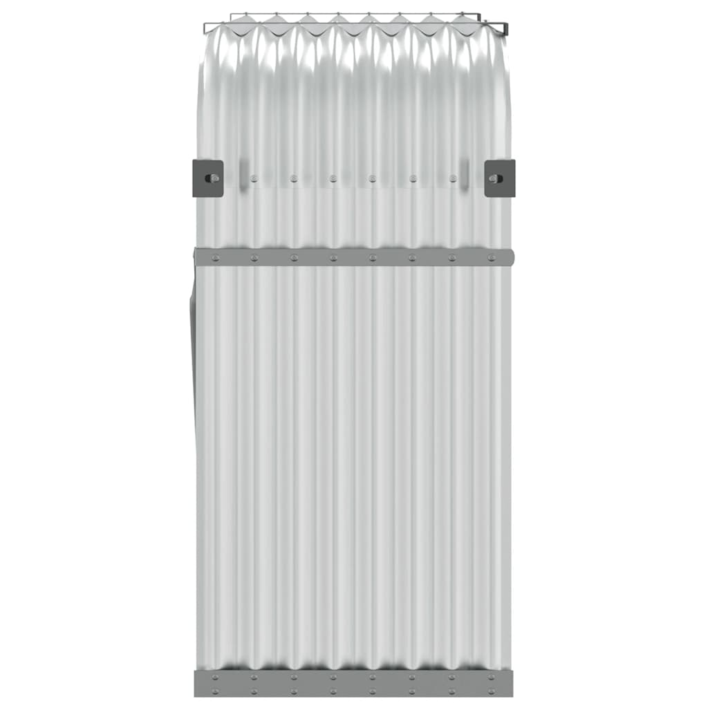 Kaminholzunterstand Silbern 120x45x100 cm Verzinkter Stahl