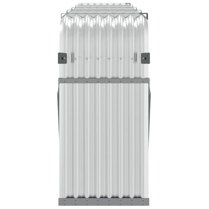 Kaminholzunterstand Silbern 300x45x100 cm Verzinkter Stahl