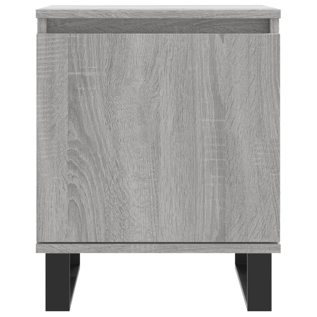Nachttische 2 Stk. Grau Sonoma 40x30x50 cm Holzwerkstoff