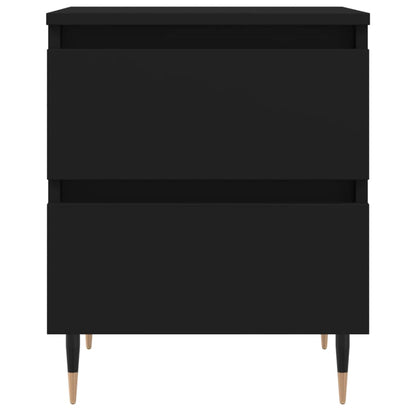 Nachttische 2 Stk. Schwarz 40x35x50 cm Holzwerkstoff