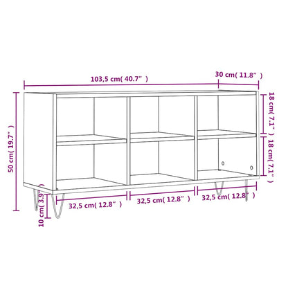 TV-Schrank Weiß 103,5x30x50 cm Holzwerkstoff