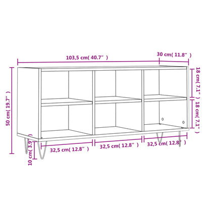 TV-Schrank Sonoma-Eiche 103,5x30x50 cm Holzwerkstoff