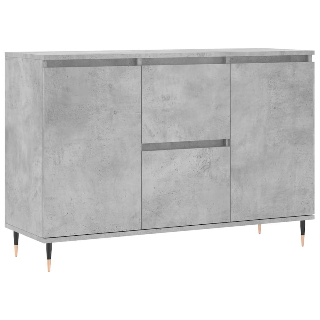 Sideboard Betongrau 101,5x35x70 cm Holzwerkstoff
