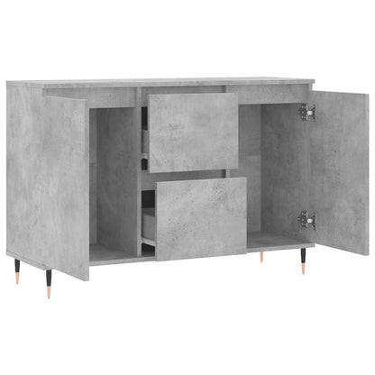 Sideboard Betongrau 101,5x35x70 cm Holzwerkstoff