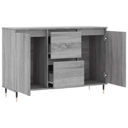 Sideboard Grau Sonoma 101,5x35x70 cm Holzwerkstoff