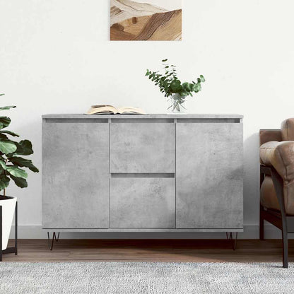 Sideboard Betongrau 101,5x35x70 cm Holzwerkstoff