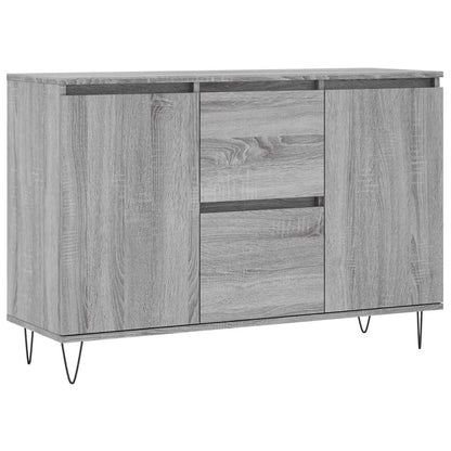 Sideboard Grau Sonoma 101,5x35x70 cm Holzwerkstoff