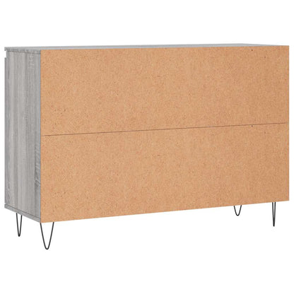 Sideboard Grau Sonoma 101,5x35x70 cm Holzwerkstoff
