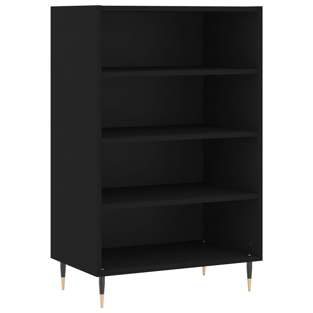 Highboard Schwarz 57x35x90 cm Holzwerkstoff
