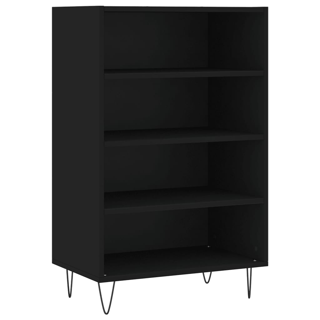 Highboard Schwarz 57x35x90 cm Holzwerkstoff