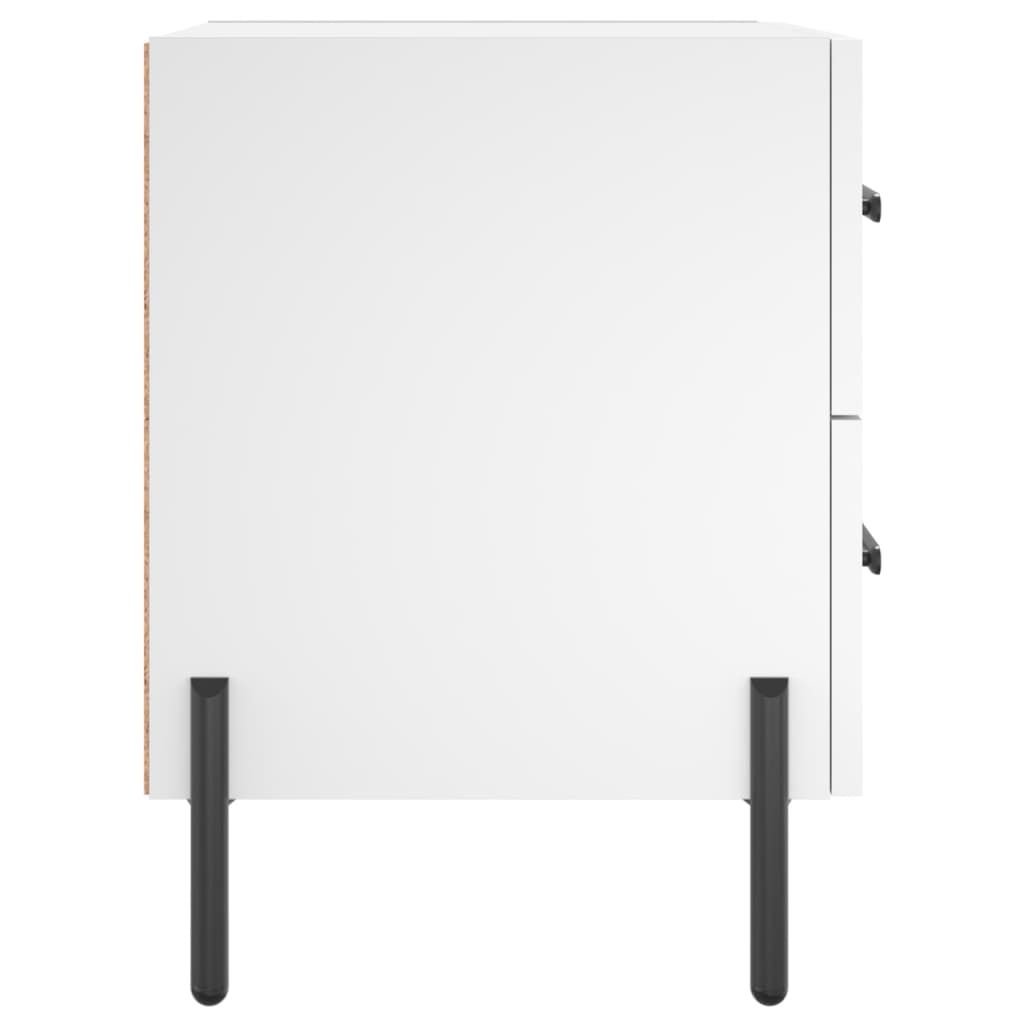 Nachttisch Weiß 40x35x47,5 cm Holzwerkstoff
