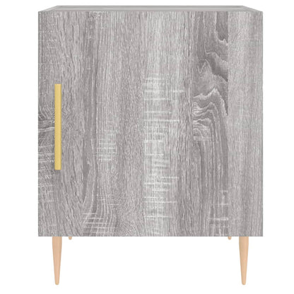 Nachttische 2 Stk. Grau Sonoma 40x40x50 cm Holzwerkstoff