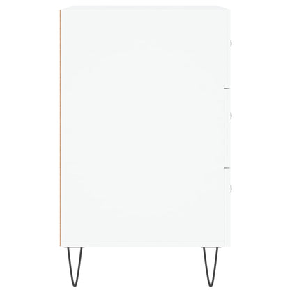 Nachttisch Weiß 40x40x66 cm Holzwerkstoff