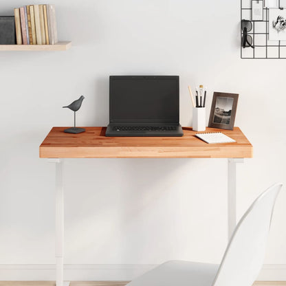 Tischplatte 80x40x4 cm Rechteckig Massivholz Buche