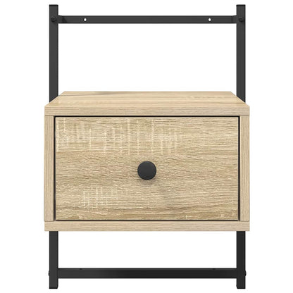 Wand-Nachttisch Sonoma-Eiche 35x30x51 cm Holzwerkstoff