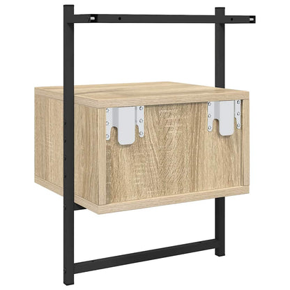 Wand-Nachttisch Sonoma-Eiche 35x30x51 cm Holzwerkstoff