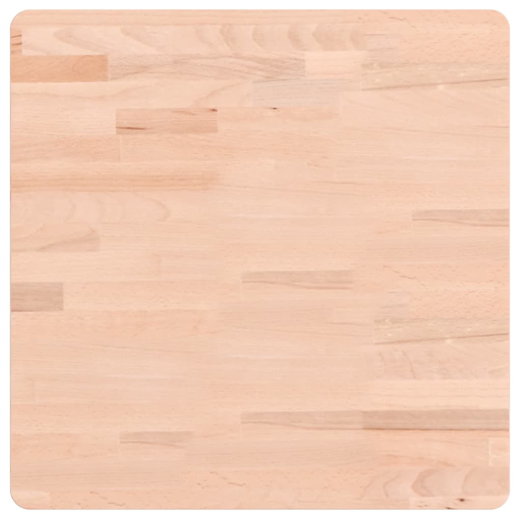 Tischplatte 50x50x4 cm Quadratisch Massivholz Buche