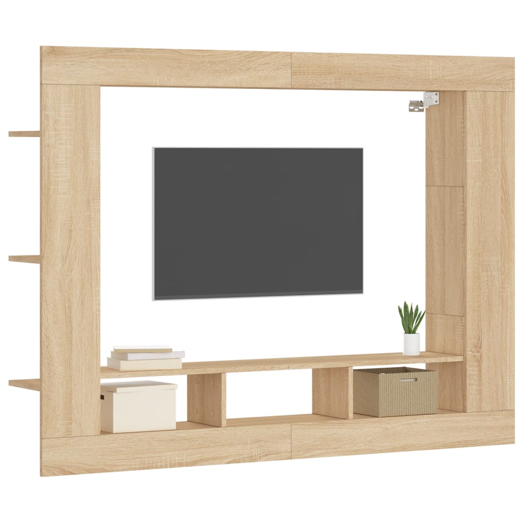 TV-Schrank Sonoma-Eiche 152x22x113 cm Holzwerkstoff