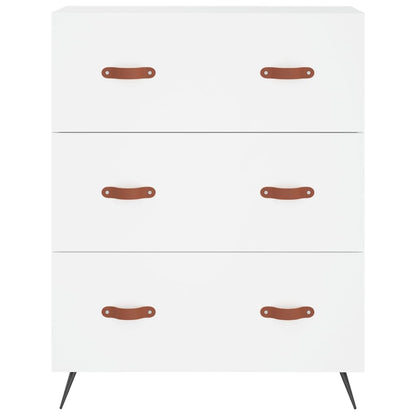 Highboard Weiß 69,5x34x180 cm Holzwerkstoff