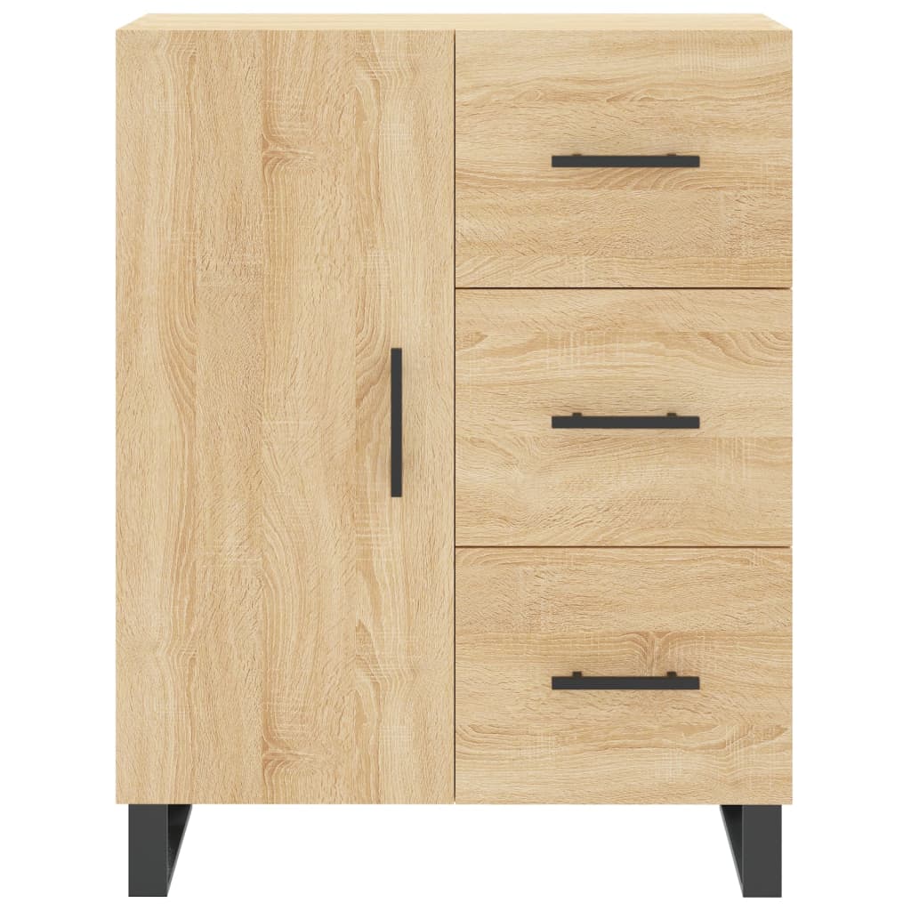 Highboard Sonoma-Eiche 69,5x34x180 cm Holzwerkstoff