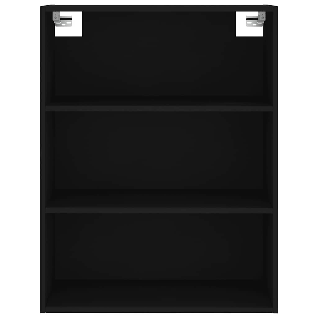 Highboard Schwarz 69,5x34x180 cm Holzwerkstoff