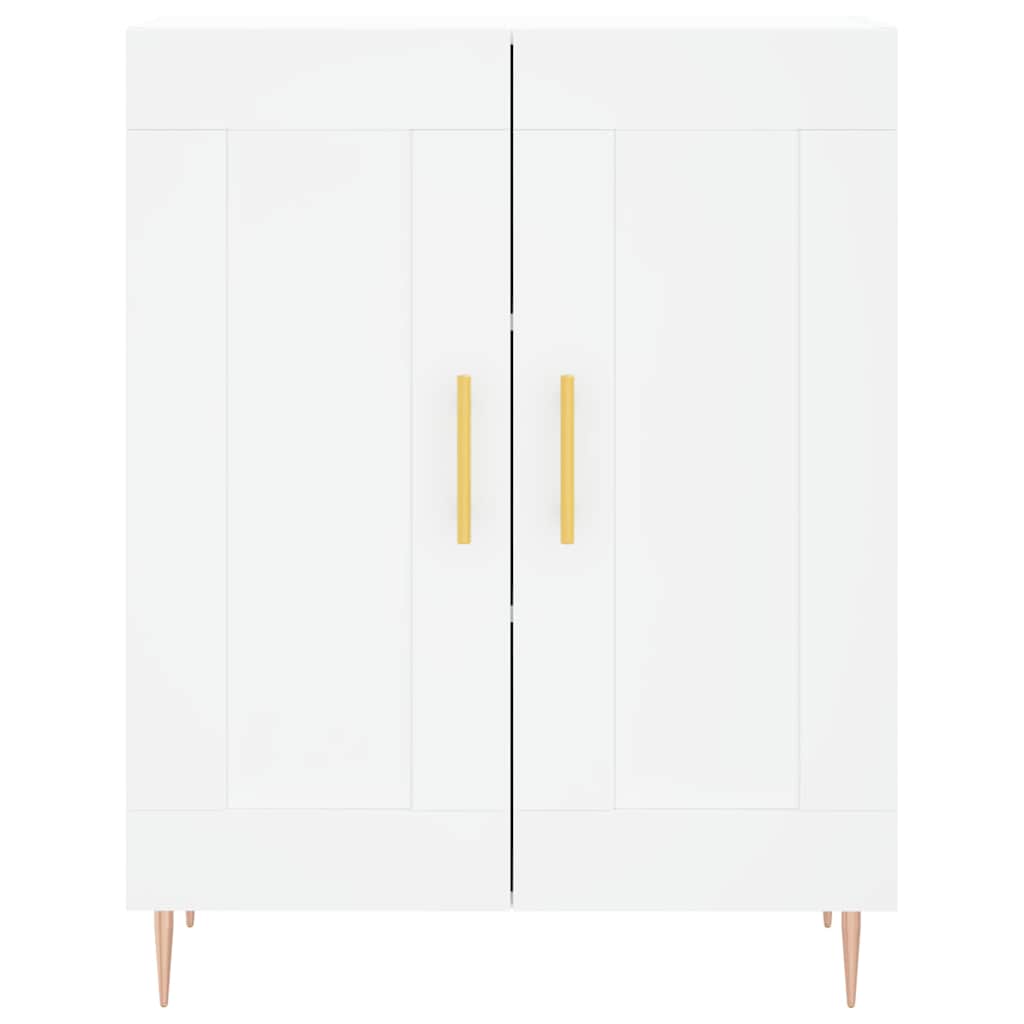 Highboard Weiß 69,5x34x180 cm Holzwerkstoff