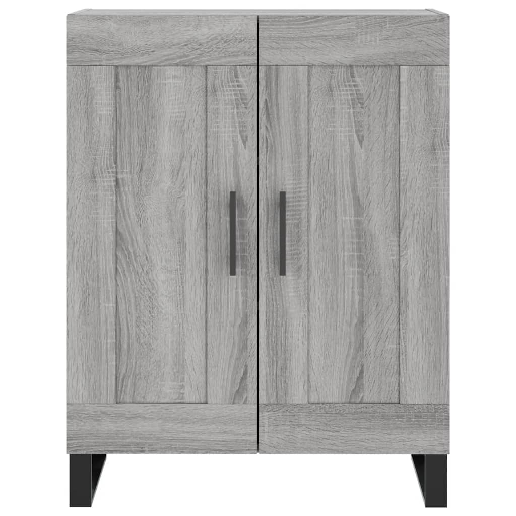 Highboard Grau Sonoma 69,5x34x180 cm Holzwerkstoff