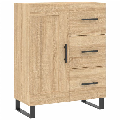 Highboard Sonoma-Eiche 69,5x34x180 cm Holzwerkstoff