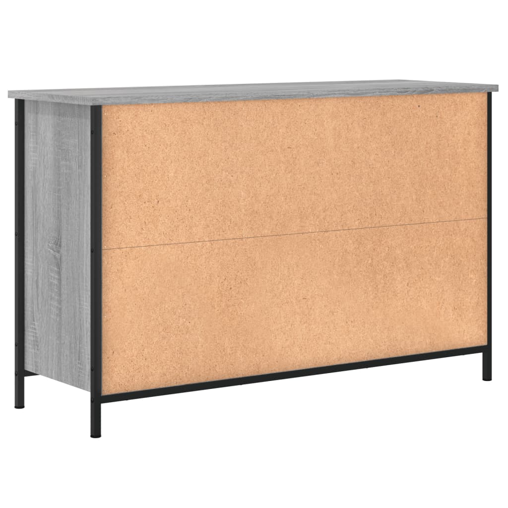 TV-Schrank Grau Sonoma-Eiche 100x35x65 cm Holzwerkstoff