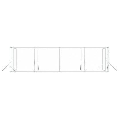 Outdoor-Hundezwinger Silbern 4x8x2 m Verzinkter Stahl