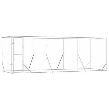 Outdoor-Hundezwinger Silbern 6x2x2 m Verzinkter Stahl