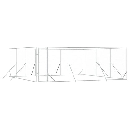 Outdoor-Hundezwinger Silbern 6x6x2 m Verzinkter Stahl