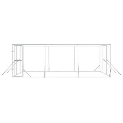 Outdoor-Hundezwinger Silbern 6x6x2 m Verzinkter Stahl