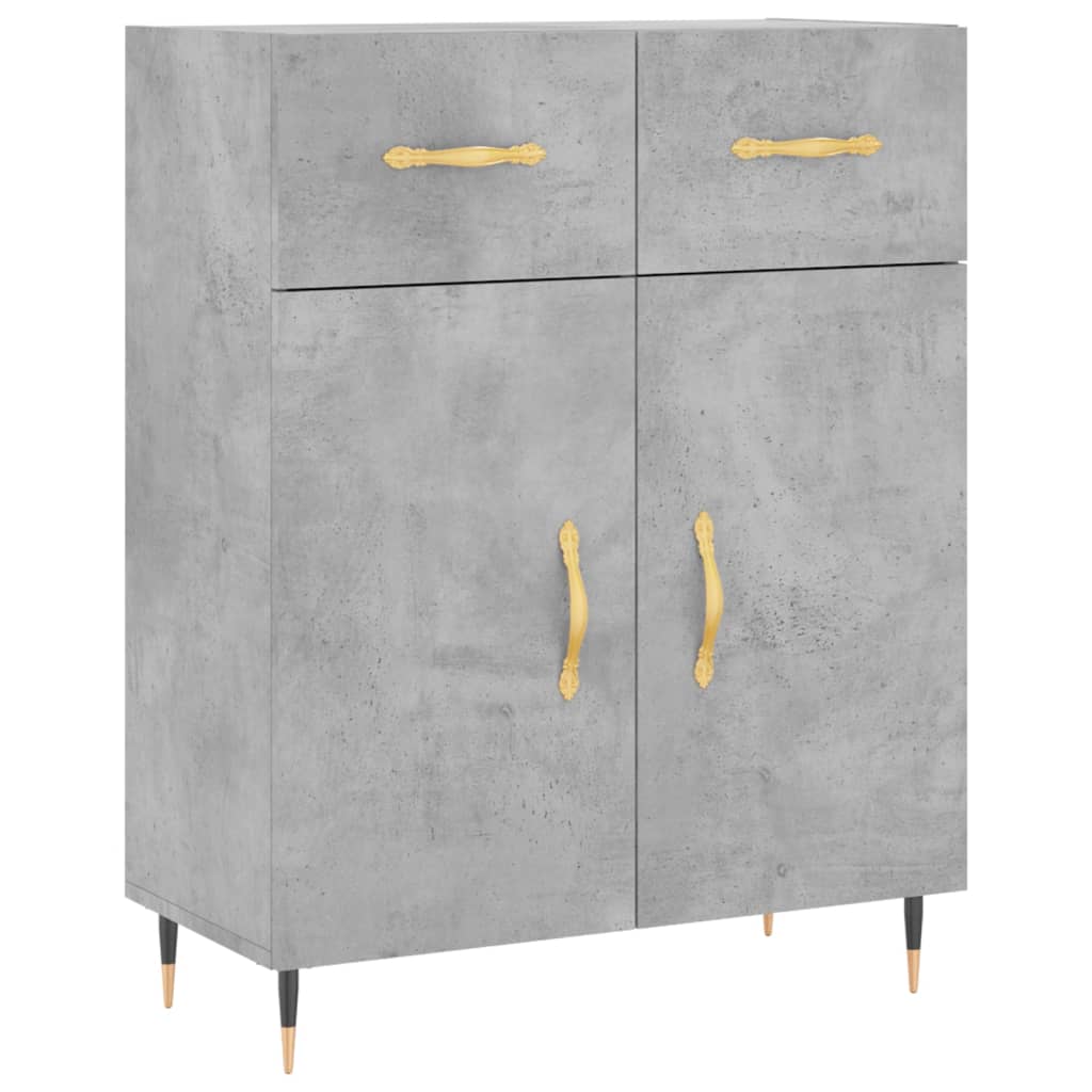 Sideboard Betongrau 69,5x34x90 cm Holzwerkstoff