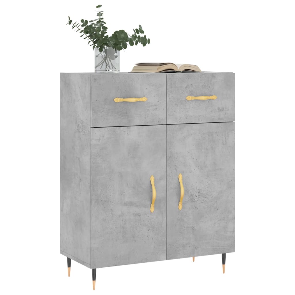 Sideboard Betongrau 69,5x34x90 cm Holzwerkstoff