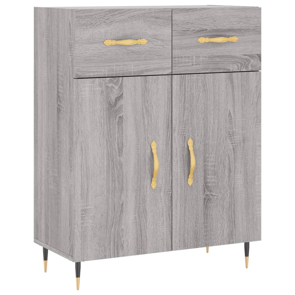 Sideboard Grau Sonoma 69,5x34x90 cm Holzwerkstoff