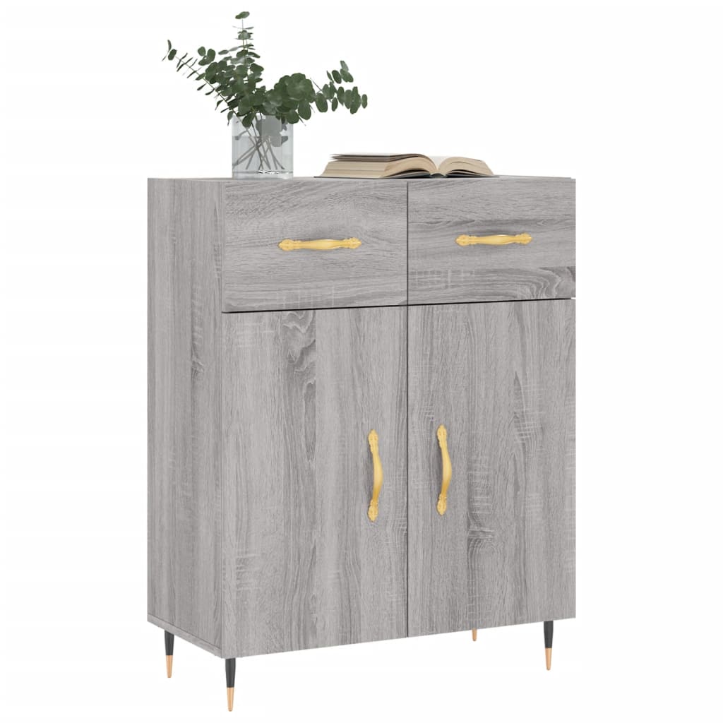 Sideboard Grau Sonoma 69,5x34x90 cm Holzwerkstoff