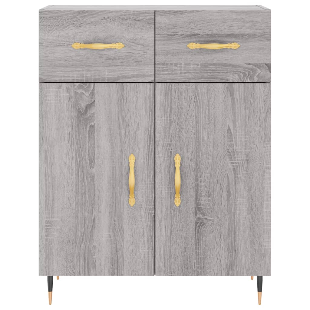 Sideboard Grau Sonoma 69,5x34x90 cm Holzwerkstoff