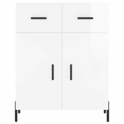 Sideboard Hochglanz-Weiß 69,5x34x90 cm Holzwerkstoff