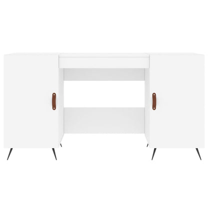 Schreibtisch Weiß 140x50x75 cm Holzwerkstoff