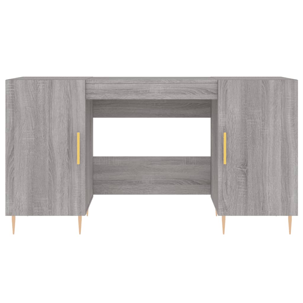 Schreibtisch Grau Sonoma 140x50x75 cm Holzwerkstoff