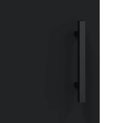 Wandschrank Schwarz 69,5x34x90 cm Holzwerkstoff