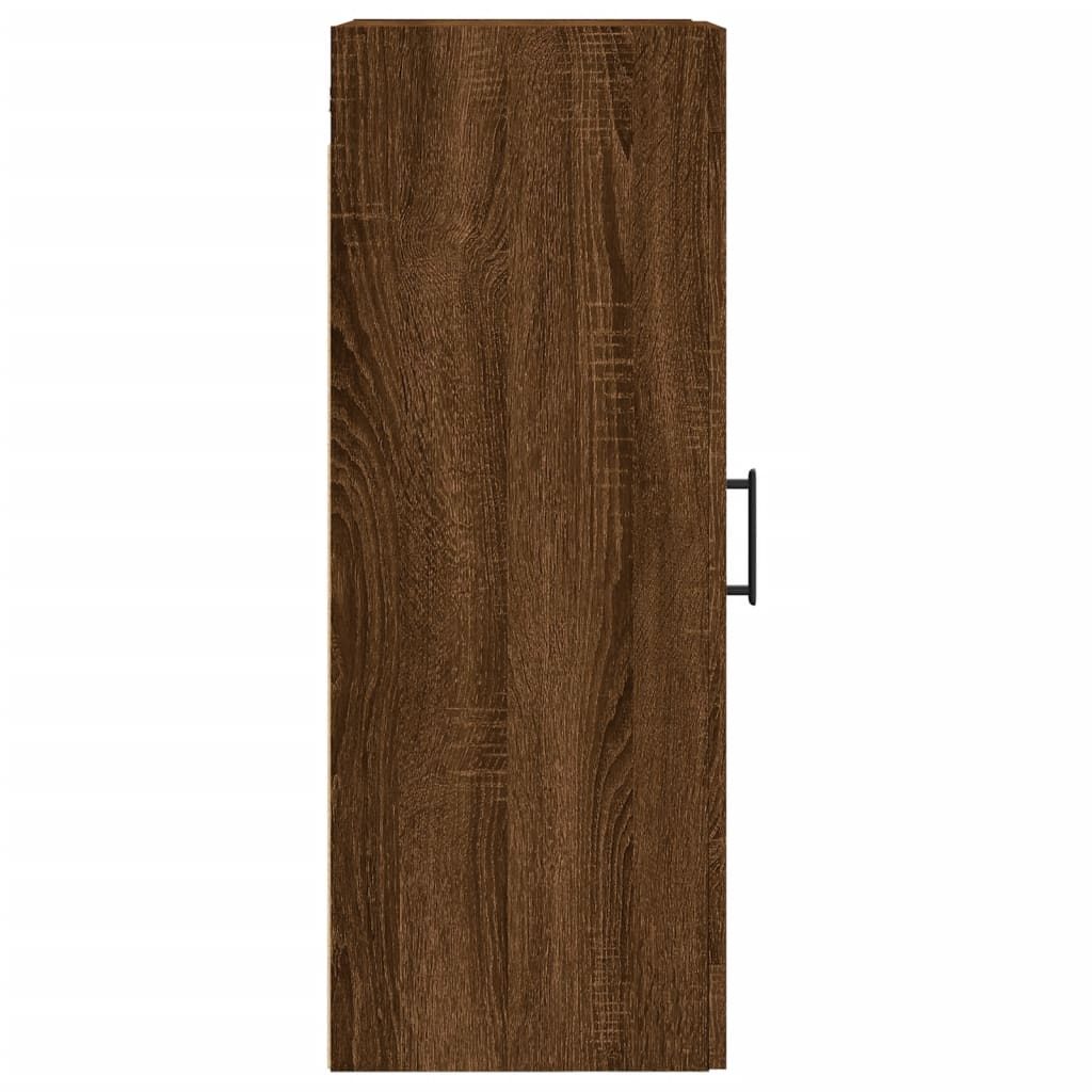 Wandschrank Braun Eichen-Optik 34,5x34x90 cm Holzwerkstoff
