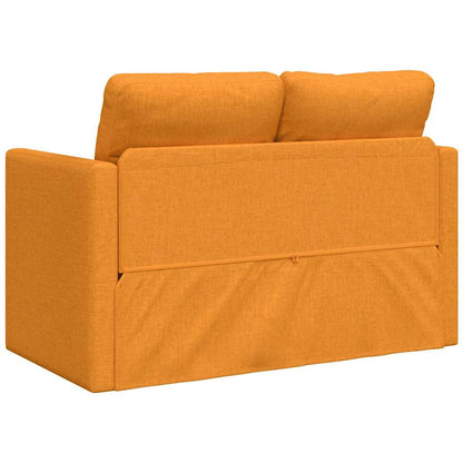 Bodensofa mit Schlaffunktion Dunkelgelb 112x174x55 cm Stoff