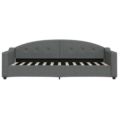 Tagesbett Dunkelgrau 80x200 cm Stoff