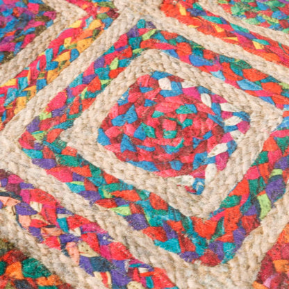 Teppich Waschbar Mehrfarbig Ø 120 cm Rutschfest