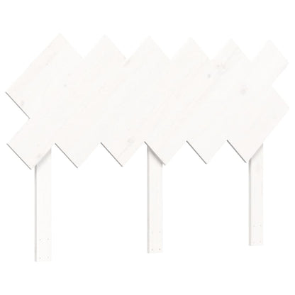 Massivholzbett mit Kopfteil Weiß