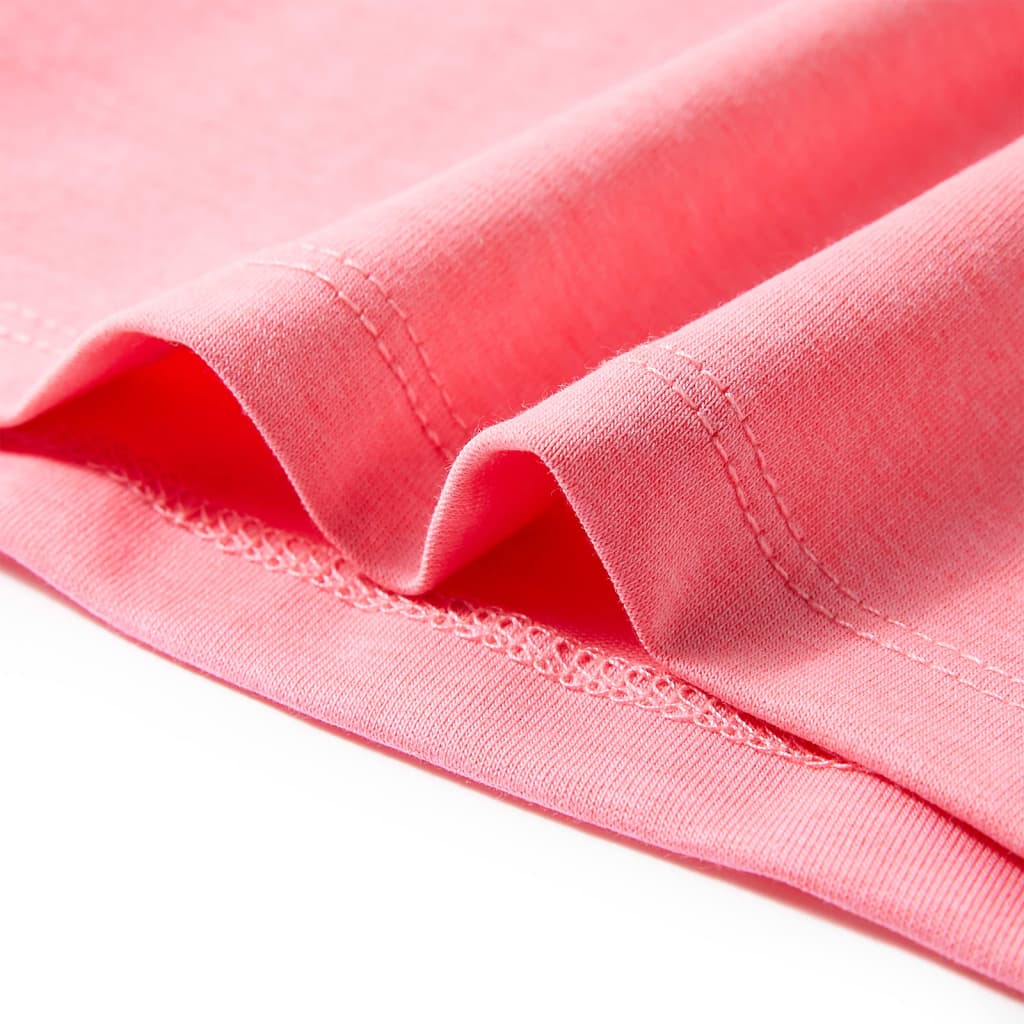 Kinder-T-Shirt Neonrosa 116