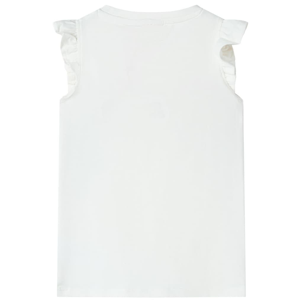 Kinder-T-Shirt Ecru 104